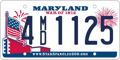 MD license plate 4MD1125