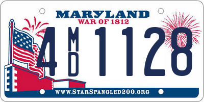 MD license plate 4MD1128