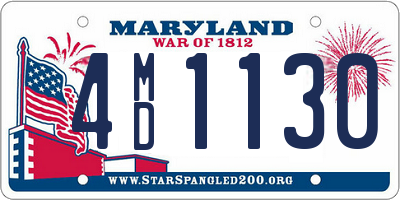 MD license plate 4MD1130