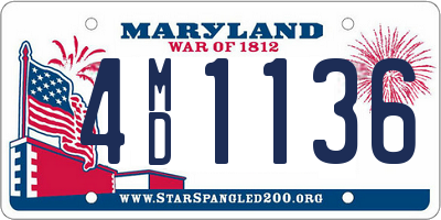 MD license plate 4MD1136