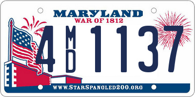 MD license plate 4MD1137