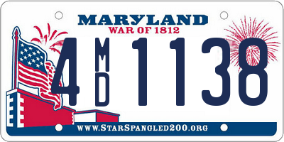 MD license plate 4MD1138