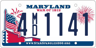 MD license plate 4MD1141