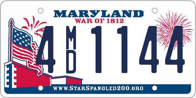 MD license plate 4MD1144