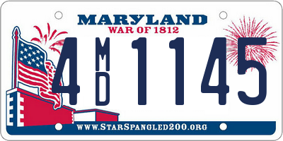 MD license plate 4MD1145