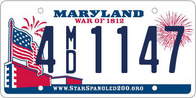 MD license plate 4MD1147