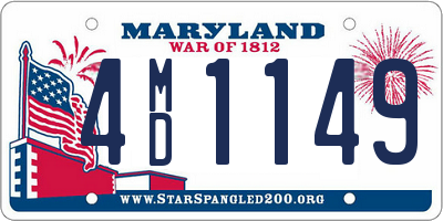 MD license plate 4MD1149