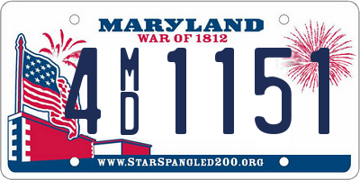 MD license plate 4MD1151