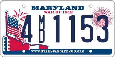 MD license plate 4MD1153