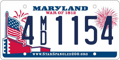 MD license plate 4MD1154