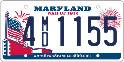 MD license plate 4MD1155