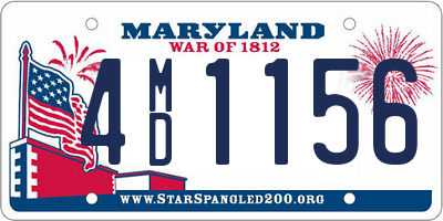 MD license plate 4MD1156