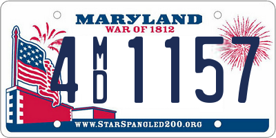 MD license plate 4MD1157