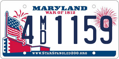 MD license plate 4MD1159