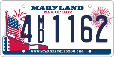 MD license plate 4MD1162