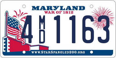 MD license plate 4MD1163