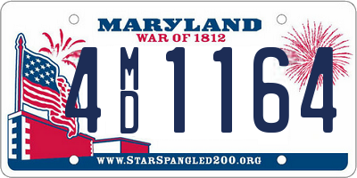 MD license plate 4MD1164