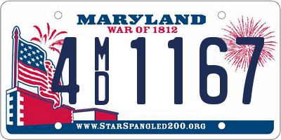 MD license plate 4MD1167