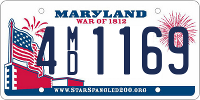 MD license plate 4MD1169