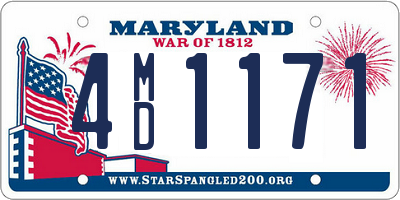 MD license plate 4MD1171