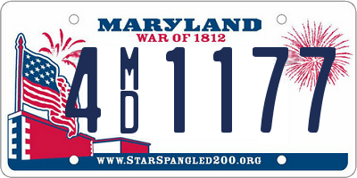 MD license plate 4MD1177