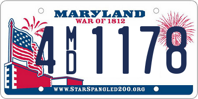 MD license plate 4MD1178