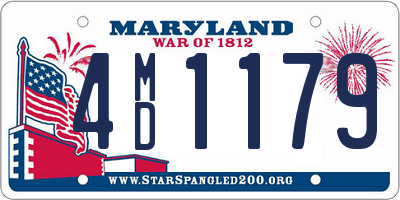 MD license plate 4MD1179