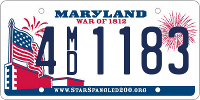 MD license plate 4MD1183