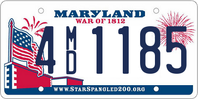 MD license plate 4MD1185