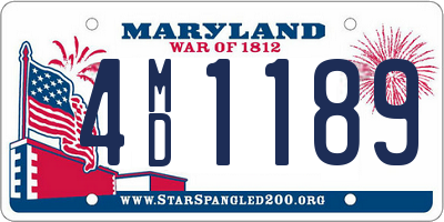 MD license plate 4MD1189