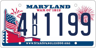 MD license plate 4MD1199