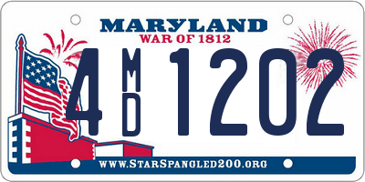 MD license plate 4MD1202