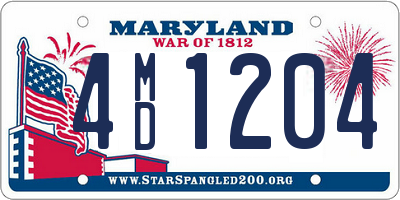 MD license plate 4MD1204