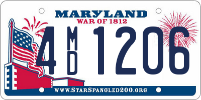 MD license plate 4MD1206