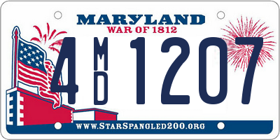 MD license plate 4MD1207