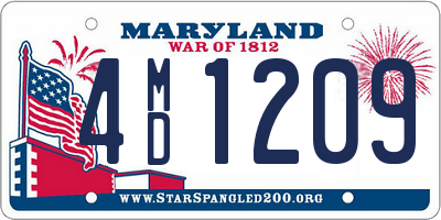 MD license plate 4MD1209