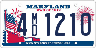 MD license plate 4MD1210