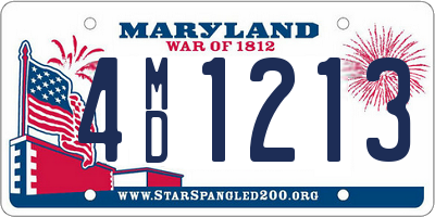 MD license plate 4MD1213