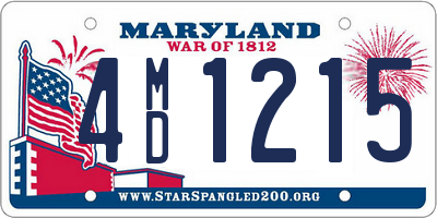 MD license plate 4MD1215