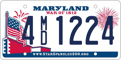 MD license plate 4MD1224