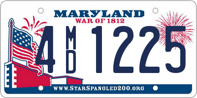 MD license plate 4MD1225