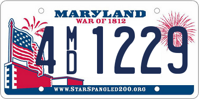 MD license plate 4MD1229