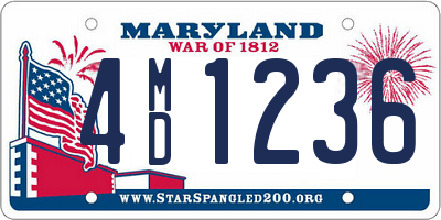 MD license plate 4MD1236