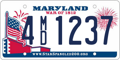 MD license plate 4MD1237