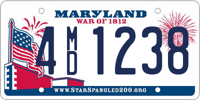 MD license plate 4MD1238