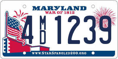 MD license plate 4MD1239