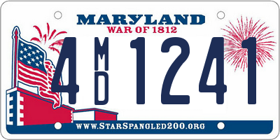 MD license plate 4MD1241