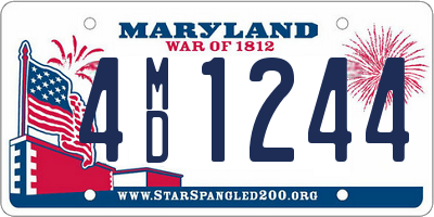 MD license plate 4MD1244