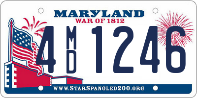 MD license plate 4MD1246