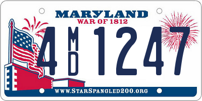 MD license plate 4MD1247